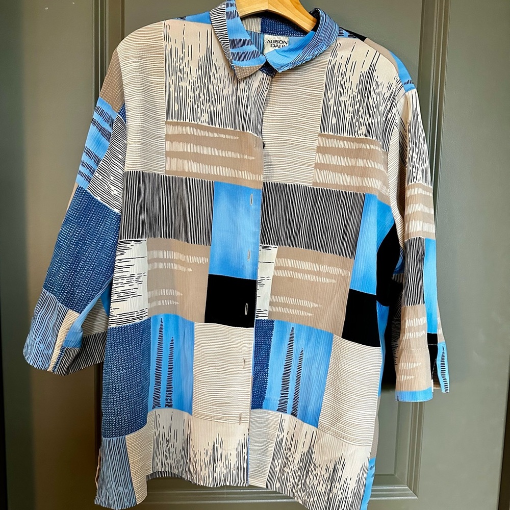 Plus Size Vintage Mid Mod Button Up Shirt | Menswear Aesthetic